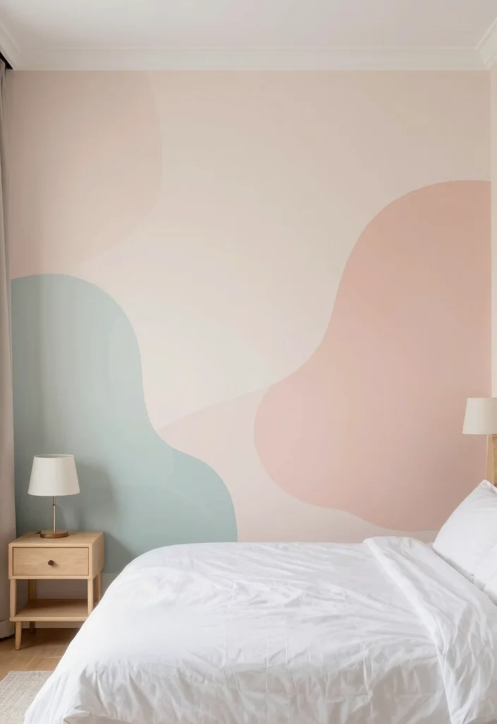 16 Empty Wall Ideas Bedroom: Simple Decor Solutions 6 16 Empty Wall Ideas Bedroom: Simple Decor Solutions - 5. Minimalist Mural or Wallpaper 1