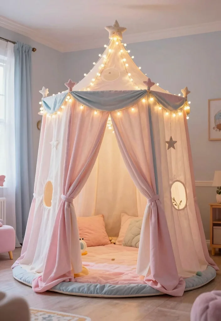16 Fort Ideas for a Cozy Bedroom Retreat 17 16 Fort Ideas for a Cozy Bedroom Retreat - 16. Magical Fairy Fort 1