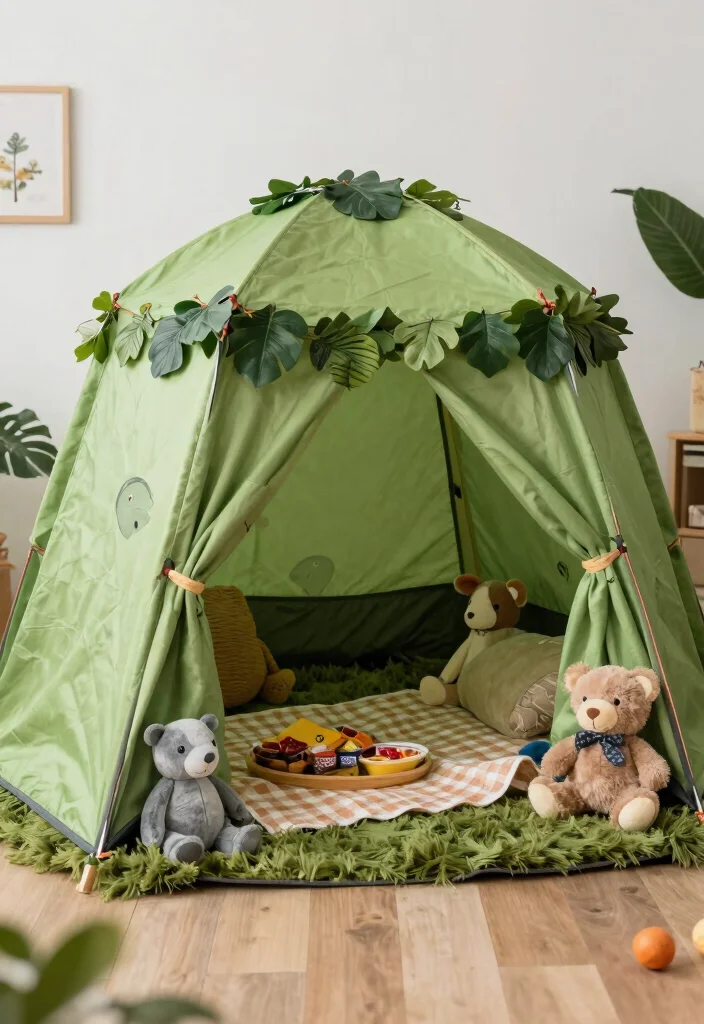 16 Fort Ideas for a Cozy Bedroom Retreat 7 16 Fort Ideas for a Cozy Bedroom Retreat - 6. Outdoor Theme Fort 1
