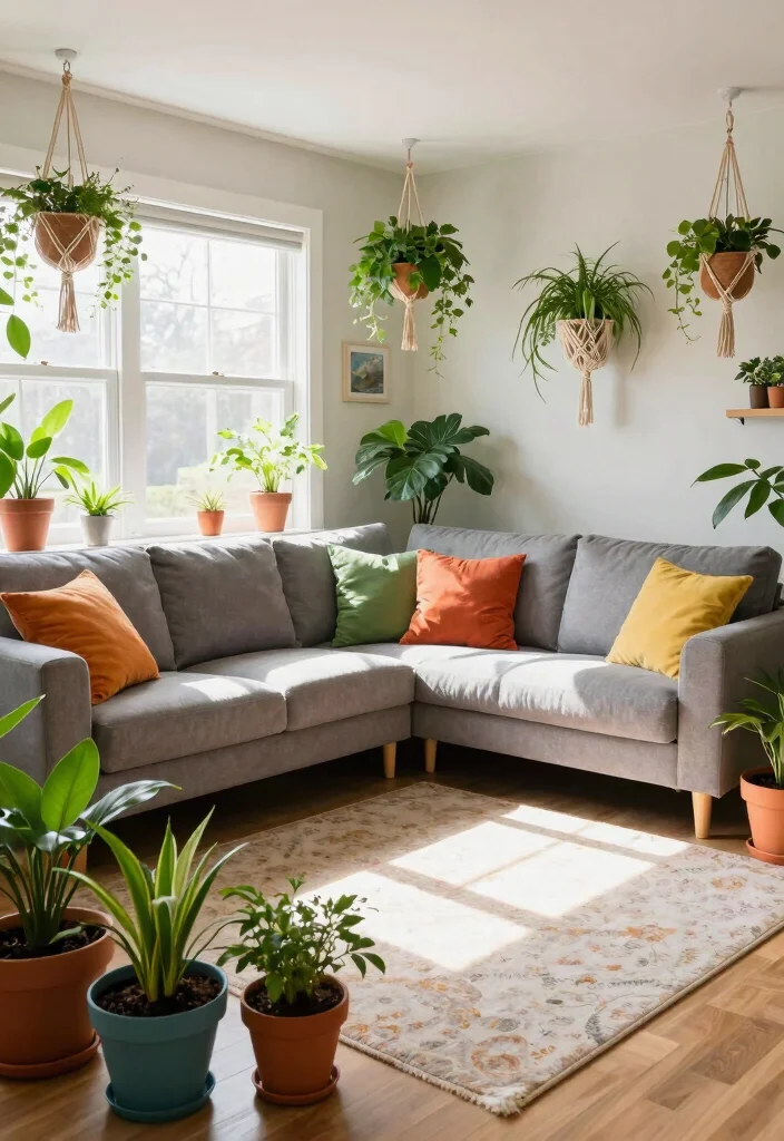 16 L Shape Sofa Living Room Cozy Ideas Perfect Layouts 9 16 L Shape Sofa Living Room Cozy Ideas Perfect Layouts - 8. Go Green with Indoor Plants 1