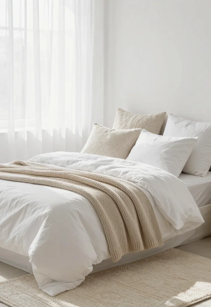 16 Small White Bedroom Ideas Bright Clean and Airy 2 16 Small White Bedroom Ideas Bright Clean and Airy - 1. Layer Textures 1