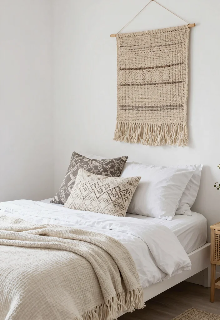 16 Small White Bedroom Ideas Bright Clean and Airy 13 16 Small White Bedroom Ideas Bright Clean and Airy - 12. Personalize With Textiles 1