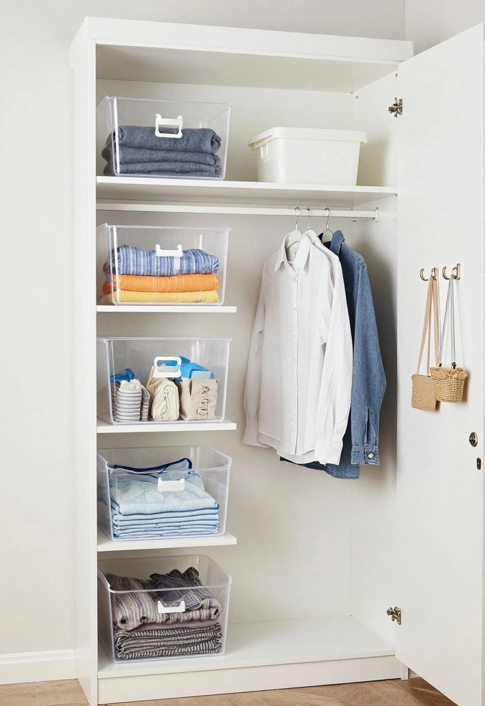 16 Small White Bedroom Ideas Bright Clean and Airy 15 16 Small White Bedroom Ideas Bright Clean and Airy - 14. Maximize Closet Space 1