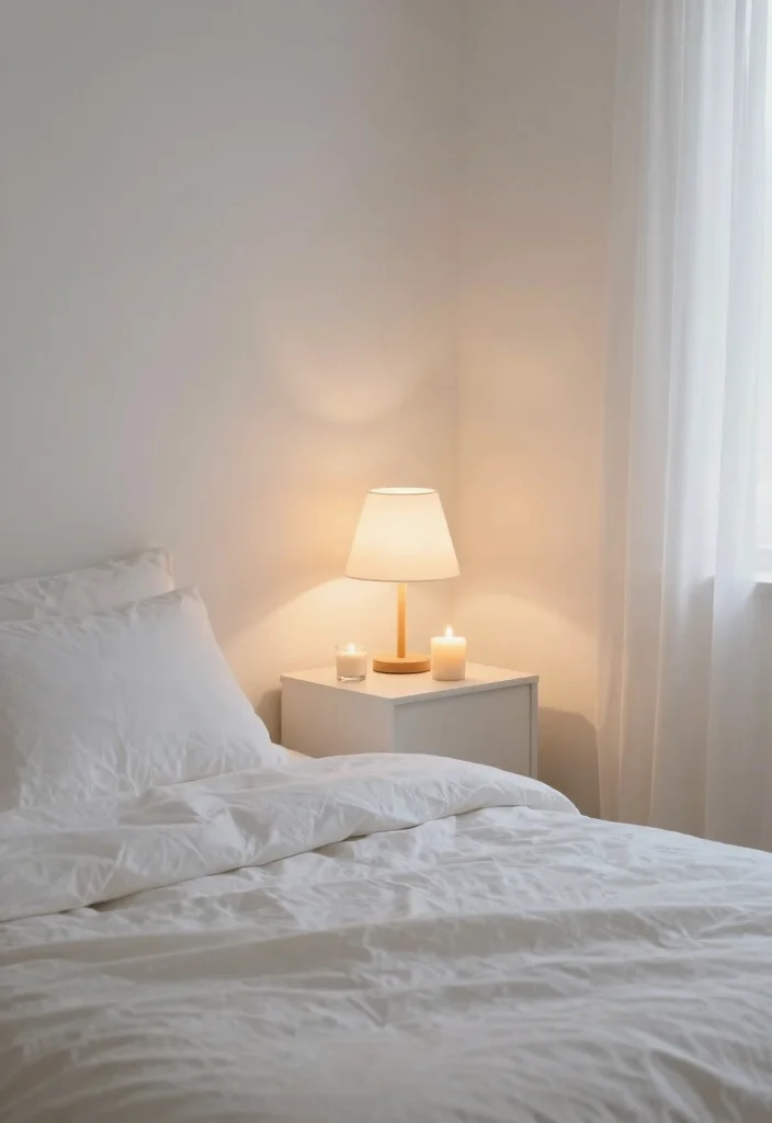16 Small White Bedroom Ideas Bright Clean and Airy 16 16 Small White Bedroom Ideas Bright Clean and Airy - 15. Create a Relaxing Atmosphere 1