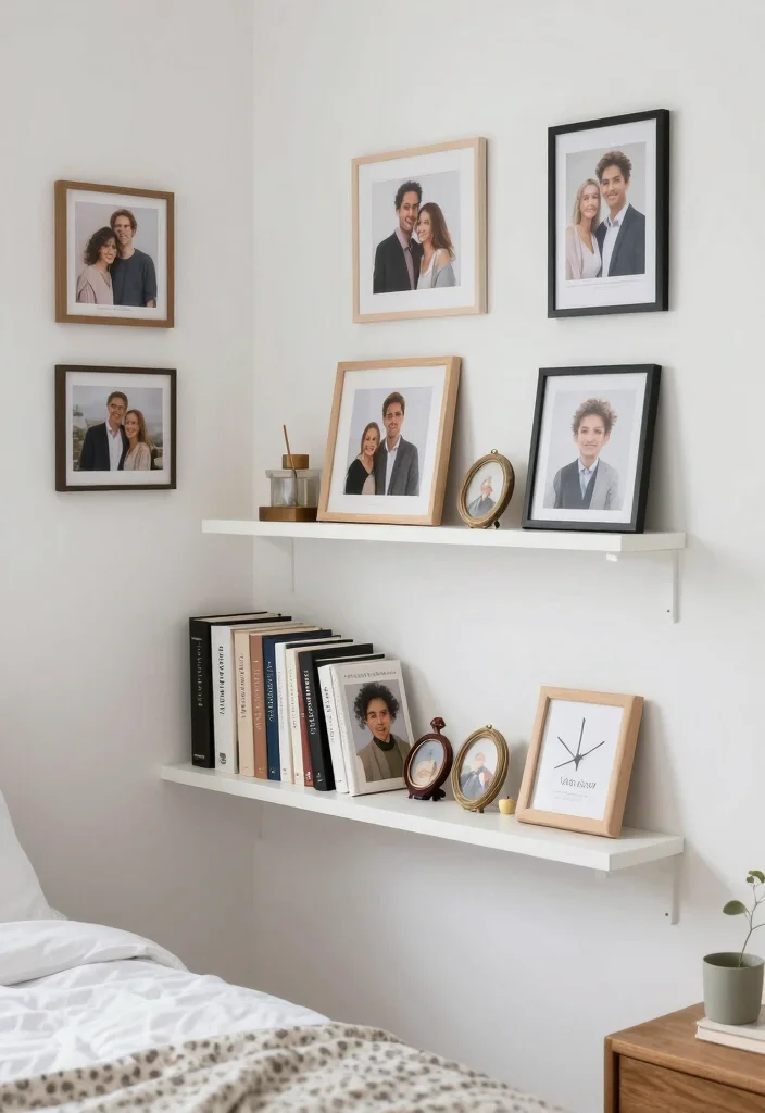 16 Small White Bedroom Ideas Bright Clean and Airy 17 16 Small White Bedroom Ideas Bright Clean and Airy - 16. Add Personal Touches 1