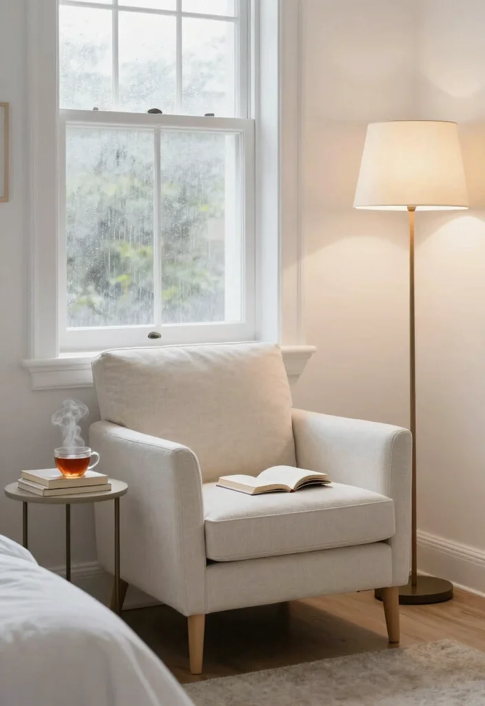 16 Small White Bedroom Ideas Bright Clean and Airy 8 16 Small White Bedroom Ideas Bright Clean and Airy - 7. Create a Cozy Reading Nook 1