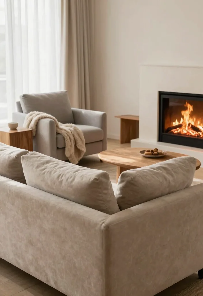 16 Soft Living Room Ideas: Calm, Cozy, and Inviting 4 16 Soft Living Room Ideas: Calm, Cozy, and Inviting - 3. Incorporate Comfortable Furniture 1