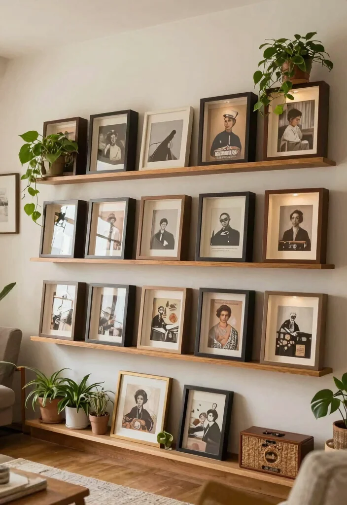 16 Wall Shelf Decor Living Room Ideas: Practical and Chic 15 16 Wall Shelf Decor Living Room Ideas: Practical and Chic - 14. Shadow Box Shelves 1