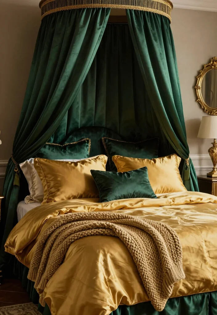 17 Bedroom Ideas Canopy Bed That Feel Dreamy and Elegant 7 17 Bedroom Ideas Canopy Bed That Feel Dreamy and Elegant - 6. Luxe Layering 1