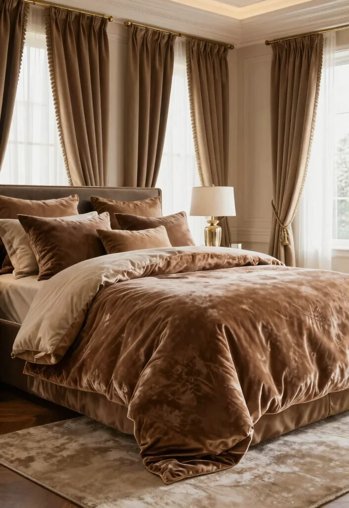 17 Bedroom With Dressing Room Ideas Functional Luxury 8 17 Bedroom With Dressing Room Ideas Functional Luxury - 7. Luxe Textiles and Fabrics 1