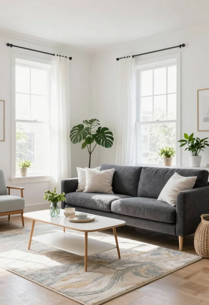 17 Dark Gray Sofa Living Room Ideas Modern and Versatile 11 17 Dark Gray Sofa Living Room Ideas Modern and Versatile - 10. Bright and Airy Color Palettes 1