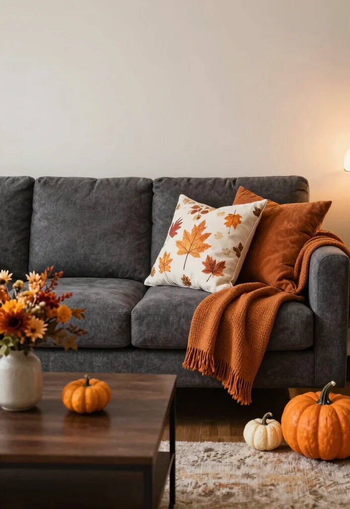 17 Dark Gray Sofa Living Room Ideas Modern and Versatile 18 17 Dark Gray Sofa Living Room Ideas Modern and Versatile - 17. Seasonal Decor Changes 1