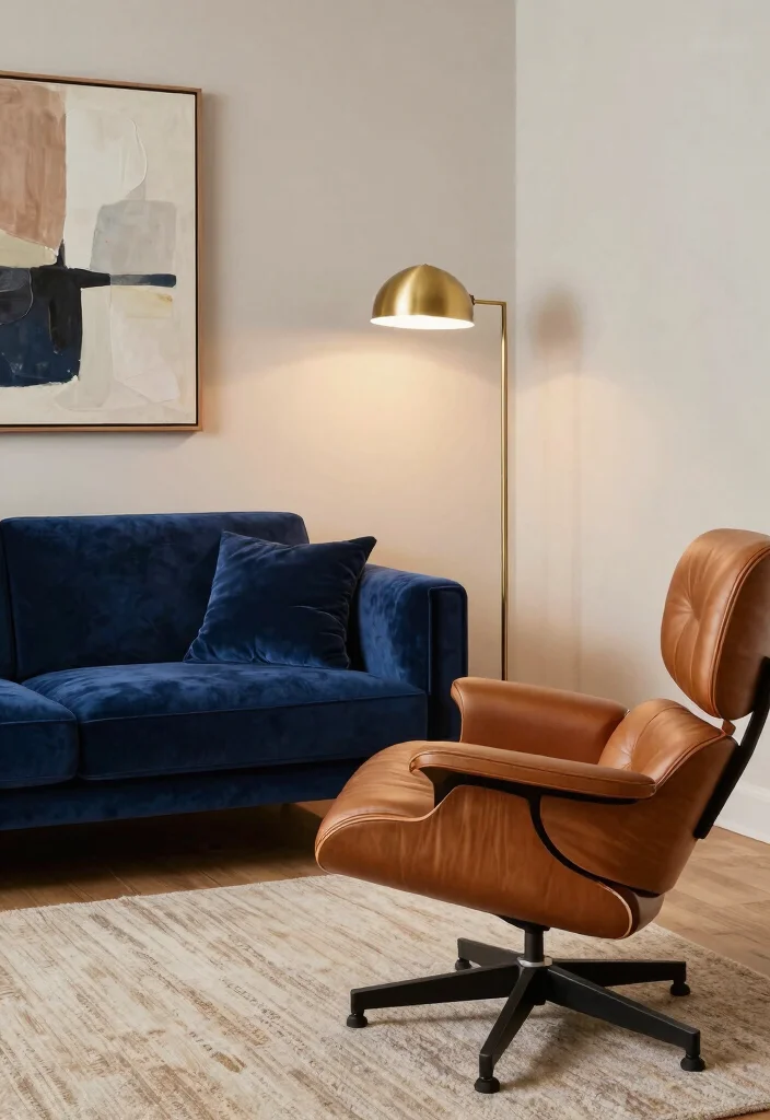 17 Eames Lounge Chair Living Room Ideas: Iconic Modern Comfort 2 17 Eames Lounge Chair Living Room Ideas: Iconic Modern Comfort - 1. Classic Elegance with a Twist 1