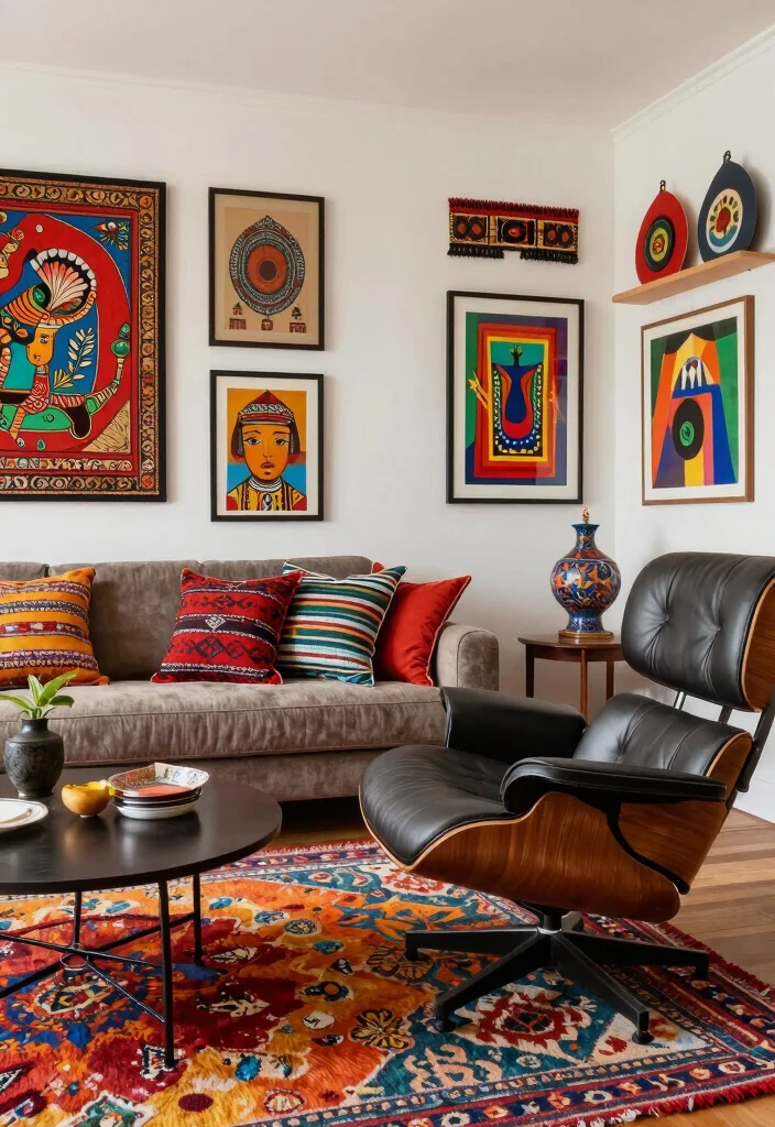 17 Eames Lounge Chair Living Room Ideas: Iconic Modern Comfort 11 17 Eames Lounge Chair Living Room Ideas: Iconic Modern Comfort - 10. Global Inspiration 1