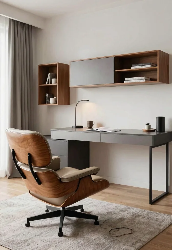 17 Eames Lounge Chair Living Room Ideas: Iconic Modern Comfort 15 17 Eames Lounge Chair Living Room Ideas: Iconic Modern Comfort - 14. Functional Multi-Purpose Space 1