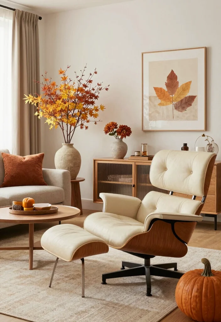 17 Eames Lounge Chair Living Room Ideas: Iconic Modern Comfort 17 17 Eames Lounge Chair Living Room Ideas: Iconic Modern Comfort - 16. Seasonal Decor Swaps 1