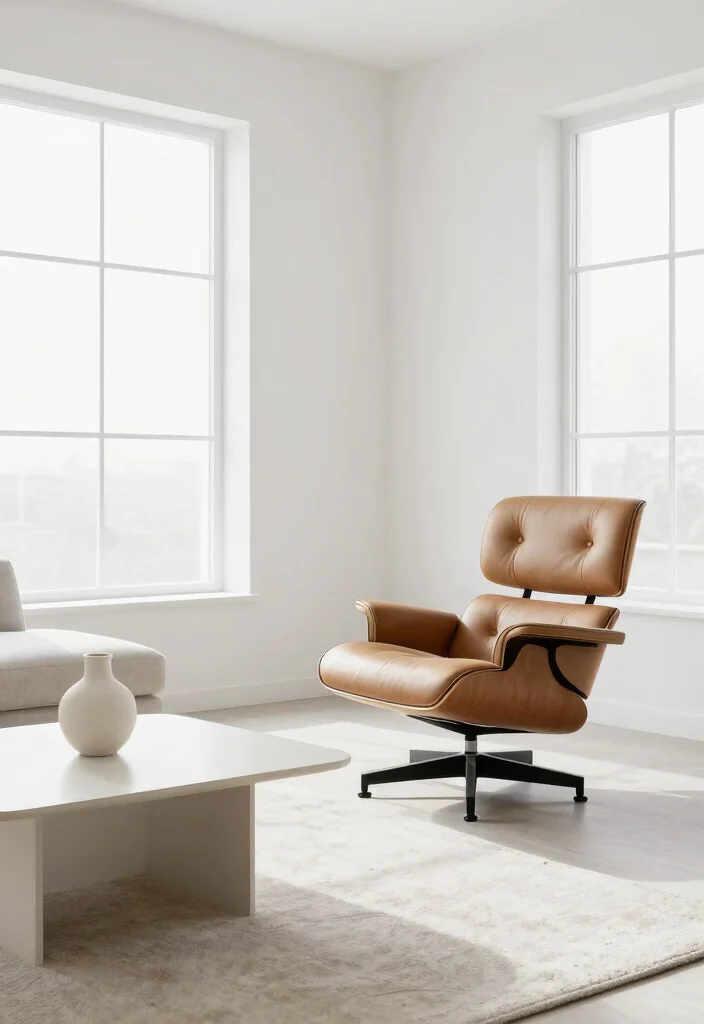 17 Eames Lounge Chair Living Room Ideas: Iconic Modern Comfort 3 17 Eames Lounge Chair Living Room Ideas: Iconic Modern Comfort - 2. Minimalist Marvel 1