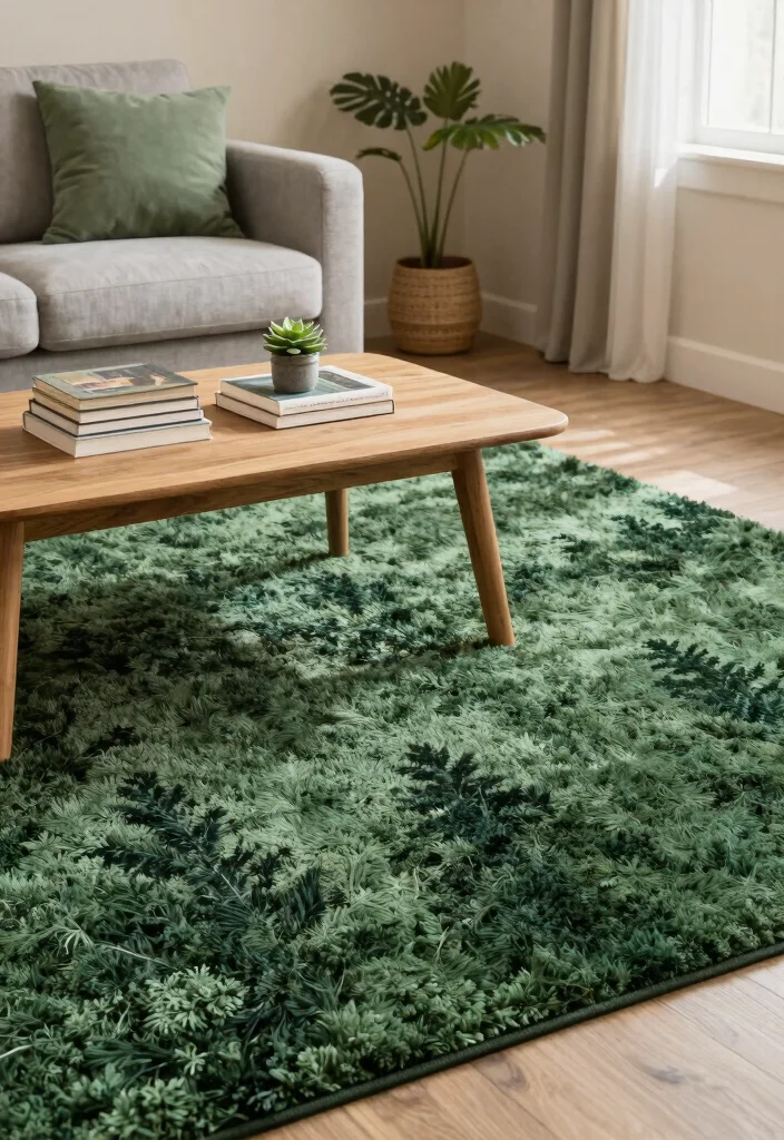 17 Forest Green Living Room Decor Ideas Rich Calm and Trendy 7 17 Forest Green Living Room Decor Ideas Rich Calm and Trendy - 6. Cozy Green Rugs 1