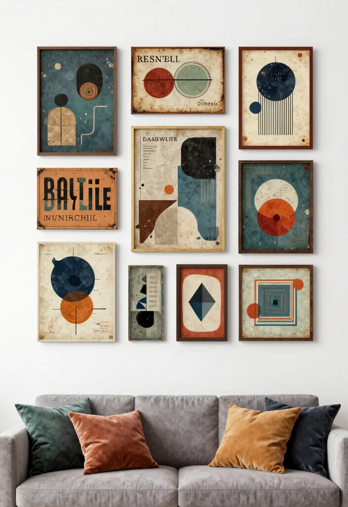 17 Metal Wall Decor Living Room Ideas: Modern Industrial Edge 16 17 Metal Wall Decor Living Room Ideas: Modern Industrial Edge - 15. Metal Art Collage 1
