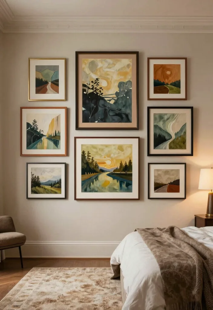 17 Painting Ideas on Canvas for Bedroom Artistic Touch 12 17 Painting Ideas on Canvas for Bedroom Artistic Touch - 11. Artistic Framing 1