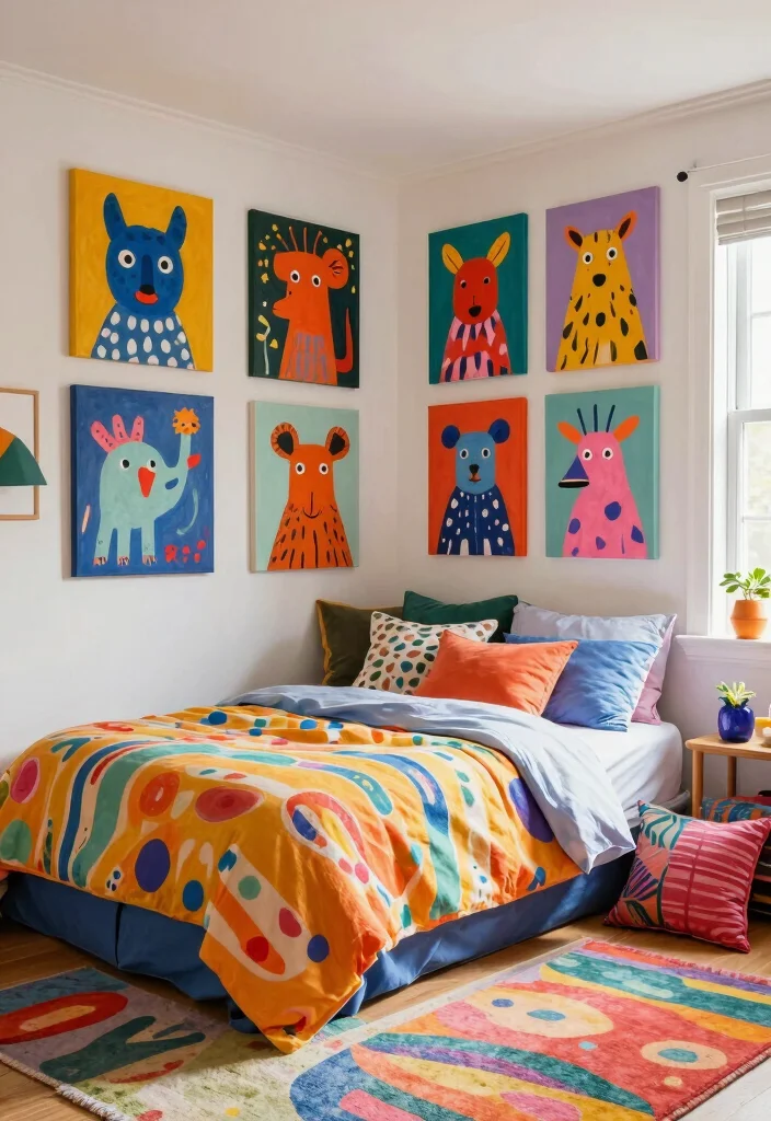 17 Painting Ideas on Canvas for Bedroom Artistic Touch 13 17 Painting Ideas on Canvas for Bedroom Artistic Touch - 12. Whimsical Elements 1