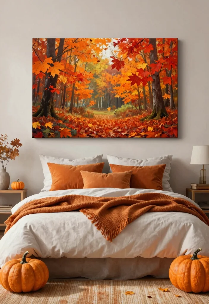 17 Painting Ideas on Canvas for Bedroom Artistic Touch 14 17 Painting Ideas on Canvas for Bedroom Artistic Touch - 13. Seasonal Art Changes 1