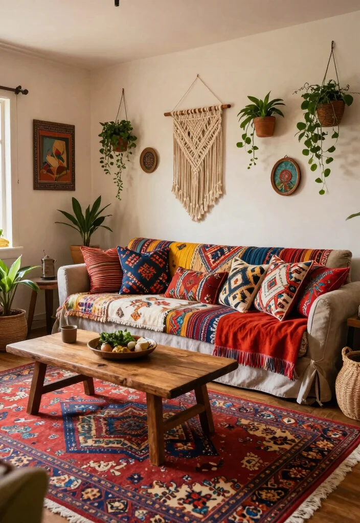 17 Sofa Bed Living Room Ideas for Smart, Flexible Living 3 17 Sofa Bed Living Room Ideas for Smart, Flexible Living - 2. Bohemian Bliss 1