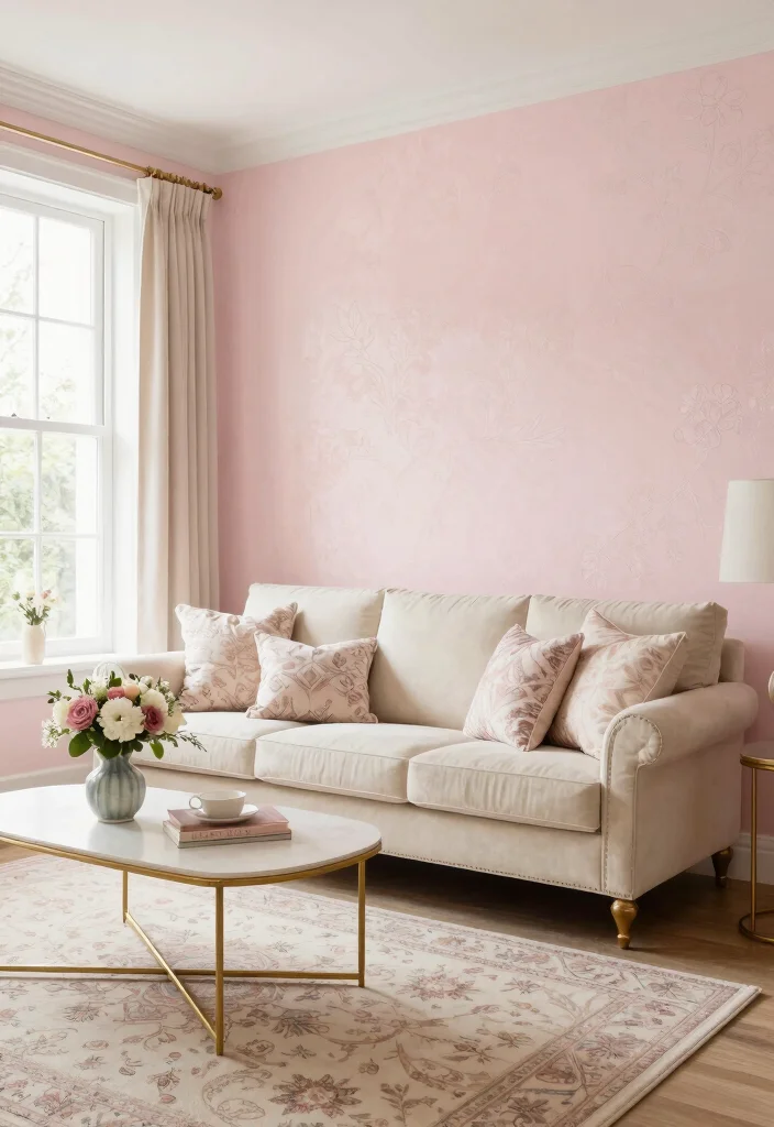 17 Venetian Plaster Walls Living Room Ideas Soft Luxury Texture 6 17 Venetian Plaster Walls Living Room Ideas Soft Luxury Texture - 5. Delicate Blush Pink 1