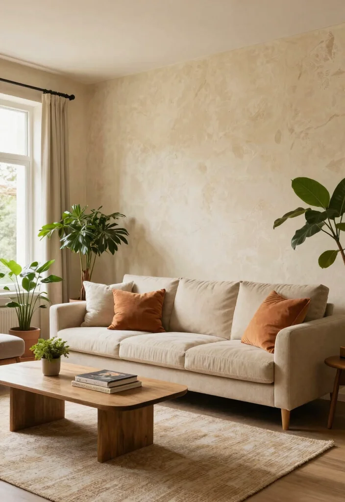 17 Venetian Plaster Walls Living Room Ideas Soft Luxury Texture 9 17 Venetian Plaster Walls Living Room Ideas Soft Luxury Texture - 8. Natural Beige Warmth 1