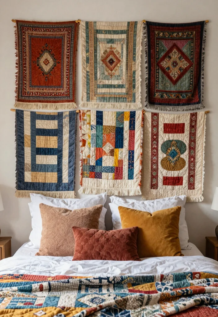 18 Bedroom Back Wall Design Ideas: Stylish Focal Points 11 18 Bedroom Back Wall Design Ideas: Stylish Focal Points - 10. Layered Textiles 1