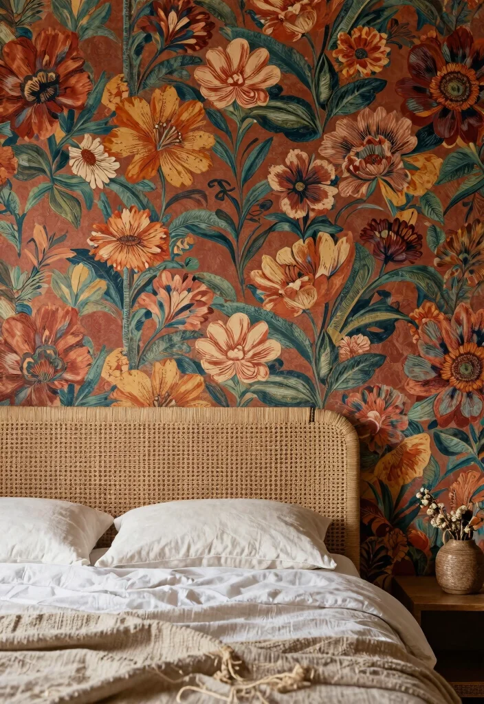 18 Bedroom Back Wall Design Ideas: Stylish Focal Points 6 18 Bedroom Back Wall Design Ideas: Stylish Focal Points - 5. Textured Wallpaper 1