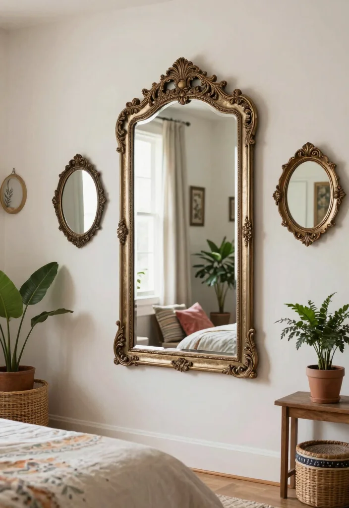 18 Bedroom Back Wall Design Ideas: Stylish Focal Points 10 18 Bedroom Back Wall Design Ideas: Stylish Focal Points - 9. Statement Mirrors 1