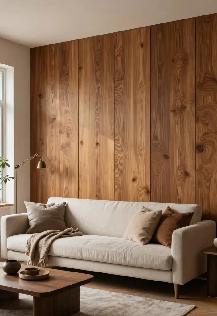 18 Blank Wall Ideas for a Stunning Living Room 5 18 Blank Wall Ideas for a Stunning Living Room - 4. Textured Wall Panels 1