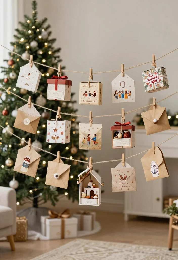 18 Living Room Xmas Decor Ideas Cozy Festive Magic 17 18 Living Room Xmas Decor Ideas Cozy Festive Magic - 16. Advent Calendar Displays 1