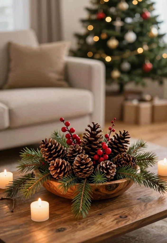 18 Living Room Xmas Decor Ideas Cozy Festive Magic 5 18 Living Room Xmas Decor Ideas Cozy Festive Magic - 4. Natural Centerpieces 1
