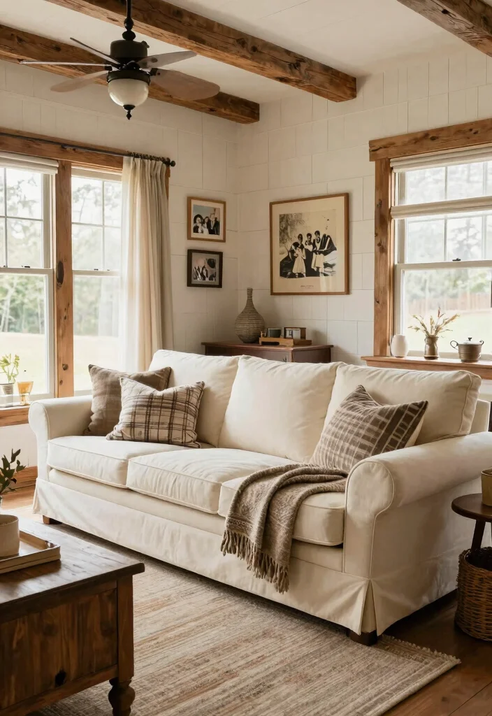 18 Mario Bellini Sofa Living Room Ideas: Iconic Statement Style 11 18 Mario Bellini Sofa Living Room Ideas: Iconic Statement Style - 10. Farmhouse Fusion 1