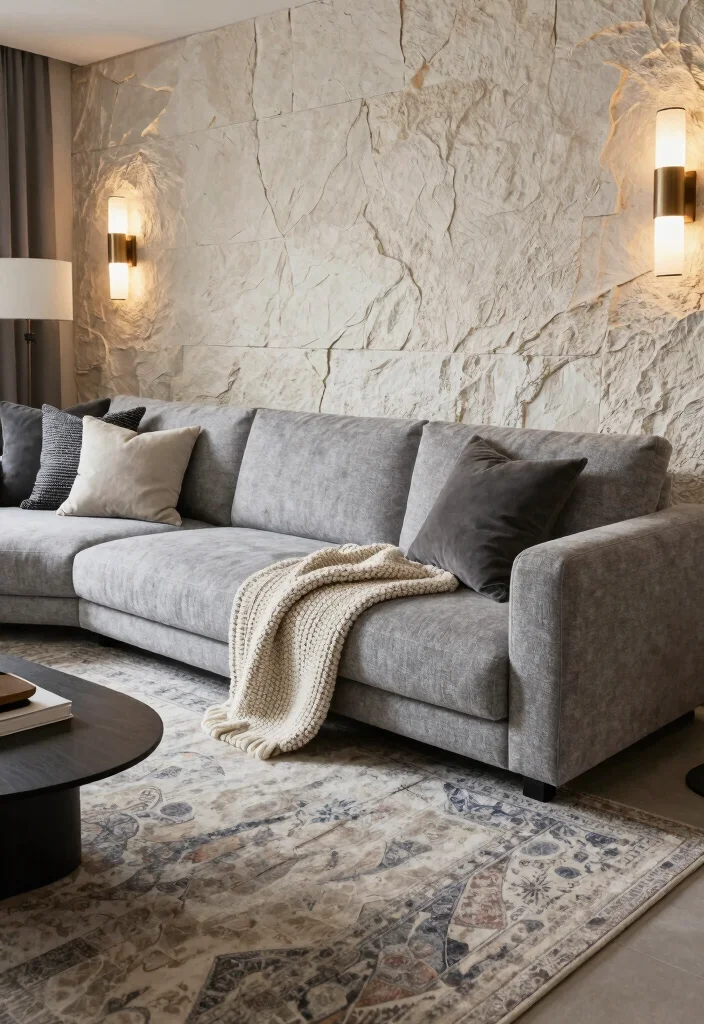 18 Mario Bellini Sofa Living Room Ideas: Iconic Statement Style 13 18 Mario Bellini Sofa Living Room Ideas: Iconic Statement Style - 12. Textured Layers 1
