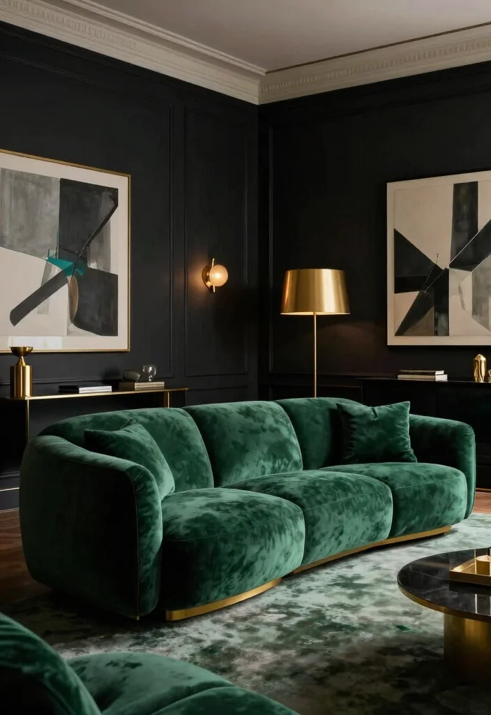 18 Mario Bellini Sofa Living Room Ideas: Iconic Statement Style 15 18 Mario Bellini Sofa Living Room Ideas: Iconic Statement Style - 14. Sophisticated Dark Tones 1