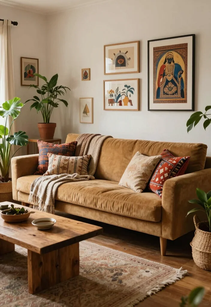 18 Mario Bellini Sofa Living Room Ideas: Iconic Statement Style 5 18 Mario Bellini Sofa Living Room Ideas: Iconic Statement Style - 4. Cozy Bohemian Vibes 1