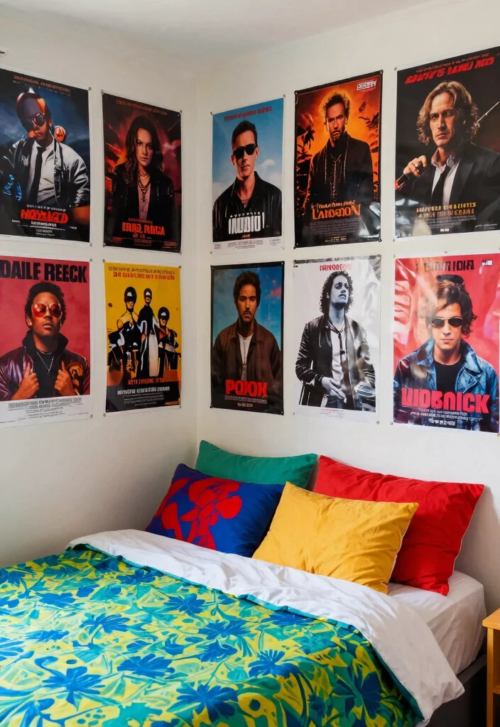 18 Trippy Wall Paintings Bedroom Ideas for Bold Artistic Vibes - 17. Pop Culture References 1