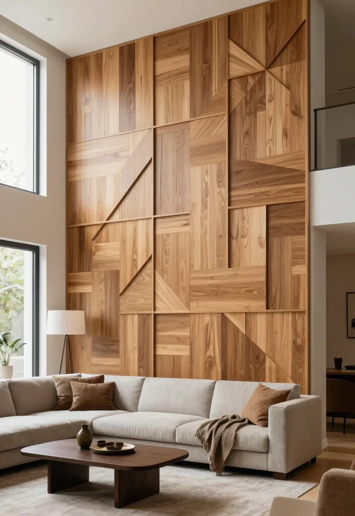18 Two Story Living Room Wall Decor Ideas for Grand Scale Impact 10 18 Two Story Living Room Wall Decor Ideas for Grand Scale Impact - 9. Customizable Wall Panels 1