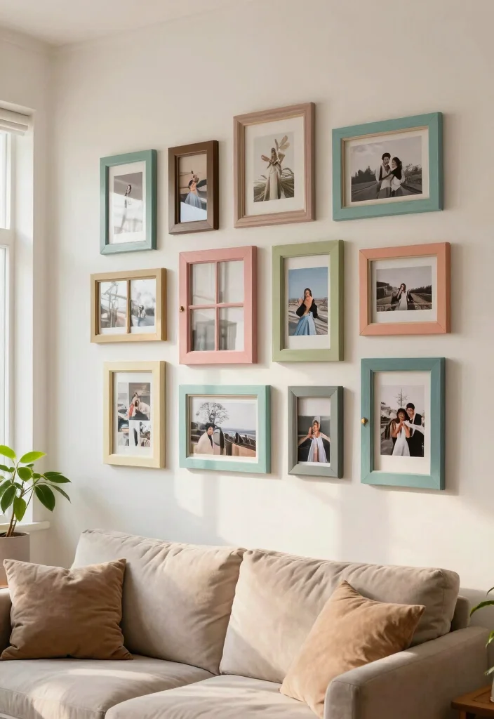18 Wall Ideas for Living Room That Transform the Space 11 18 Wall Ideas for Living Room That Transform the Space - 10. Upcycled Window Frames 1