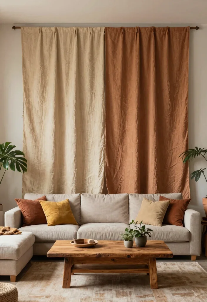 18 Wall Ideas for Living Room That Transform the Space 6 18 Wall Ideas for Living Room That Transform the Space - 5. Textured Fabric Panels 1