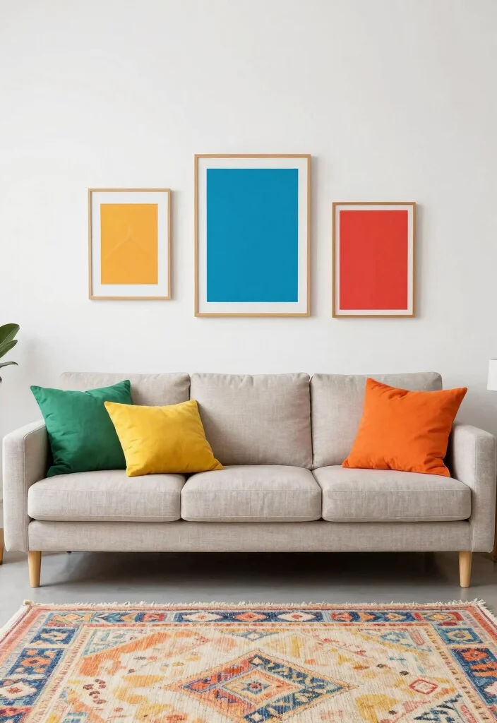 19 Decor Living Room Ideas: Easy Ways to Refresh Your Space 17 19 Decor Living Room Ideas: Easy Ways to Refresh Your Space - 16. Experiment with Colorful Accents 1