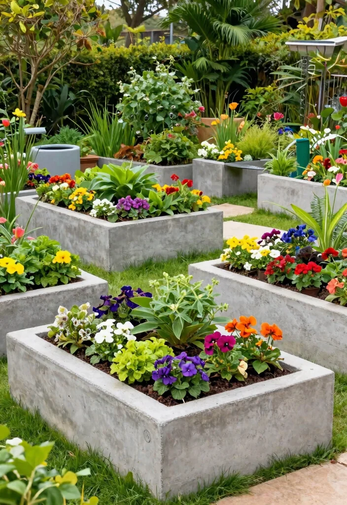 12 Concrete Planter Boxes That Don't Crack in Winter Freeze 13 12 Concrete Planter Boxes That Don't Crack in Winter Freeze - 12. Eco-friendly Concrete Planters 1
