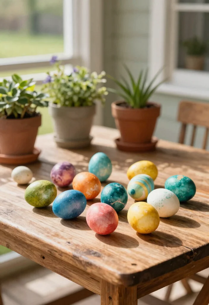 12 Easter Porch Decor Ideas That Survive Wind and Rain 6 12 Easter Porch Decor Ideas That Survive Wind and Rain - 5. Eco-Friendly Easter Eggs 1