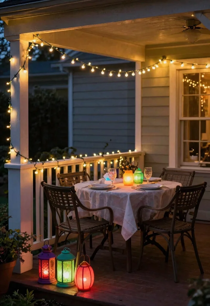 12 Easter Porch Decor Ideas That Survive Wind and Rain 10 12 Easter Porch Decor Ideas That Survive Wind and Rain - 9. Cheerful Outdoor Lighting 1