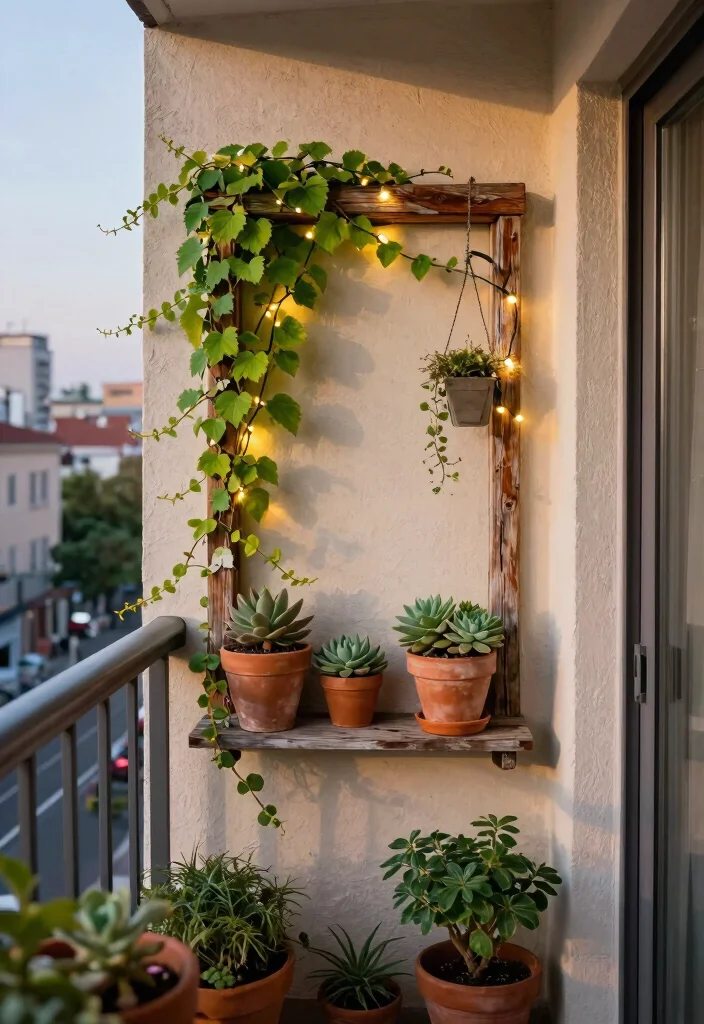 12 Small Balcony Decor Indian Ideas for Tight City Spaces 5 12 Small Balcony Decor Indian Ideas for Tight City Spaces - 4. Garden Wall Art 1