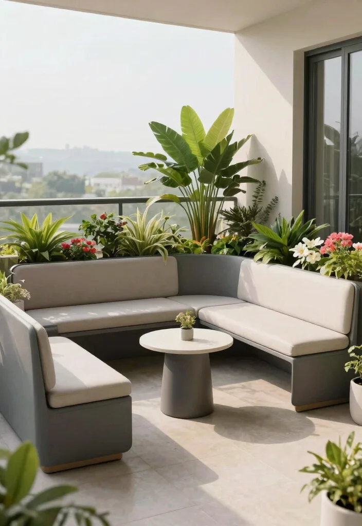 14 Balcony Furniture Ideas for Small Spaces That Fold or Stack 14 14 Balcony Furniture Ideas for Small Spaces That Fold or Stack - 13. Customizable Modular Furniture 1
