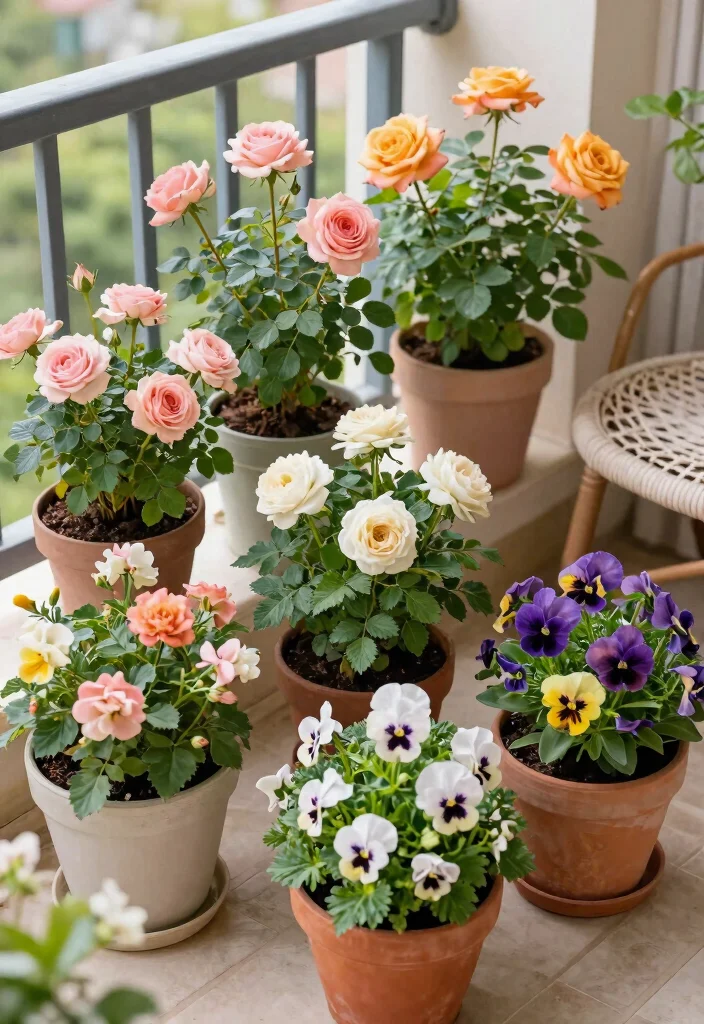 14 Container Flower Garden Ideas for Renters Who Can't Dig 13 14 Container Flower Garden Ideas for Renters Who Can't Dig - 12. Compact Flower Varieties 1